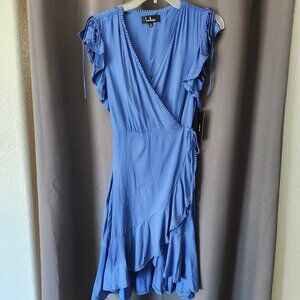 NWT blue Lulu's wrap dress